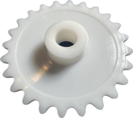 Poly/Plastic/Acetal 25 Chain 24 Tooth Plain Bore Sprocket