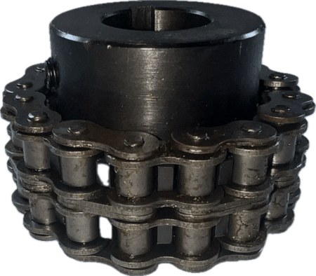 Double Roller Chain Coupler 40 Chain 1” Bore