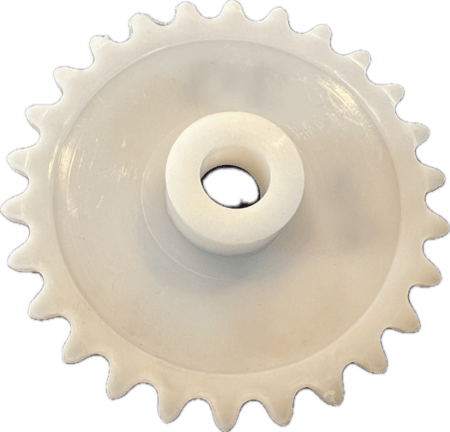 Poly/Plastic/Acetal 25 Chain 26 Tooth, Plain Bore Sprocket