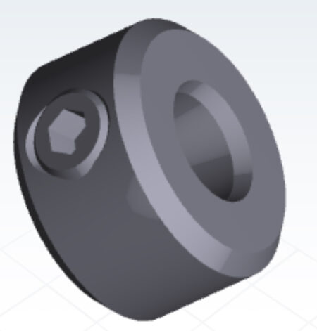 Solid Set Collars, Shaft Collars W/1 Set Screw.  1-15/16" Round Bore. QUAN 1 - Image 2