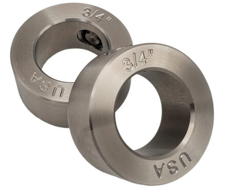 303 Stainless Steel Solid Set Collars, Shaft Collars W/1 Set Screw.  3/4" Round Bore. QUAN 2