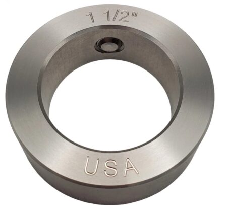 303 Stainless Steel Solid Set Collars, Shaft Collars W/1 Set Screw.  1-1/2" Round Bore.