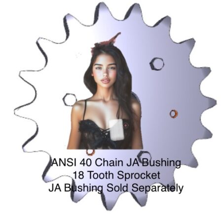 JA Bushing ANSI 40 Chain QUICK DISCONNECT (QD) 18 Tooth Sprocket