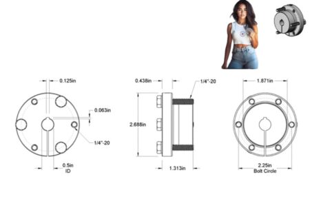 SH Series 1/2" Finished Bore QD Bushing - Image 2