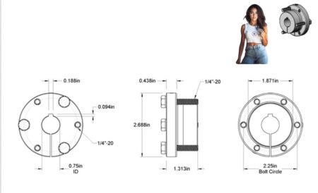 SH Series 3/4" Finished Bore QD Bushing - Image 2