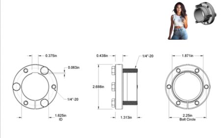 SH Series 1-5/8" Finished Bore QD Bushing - Image 2