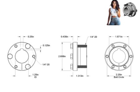 SH Series 1-1/4" Finished Bore QD Bushing - Image 2
