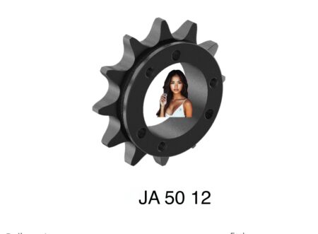 JA Bushing ANSI 50 Chain QUICK DISCONNECT (QD) 12 Tooth Sprocket.  Hardened Teeth